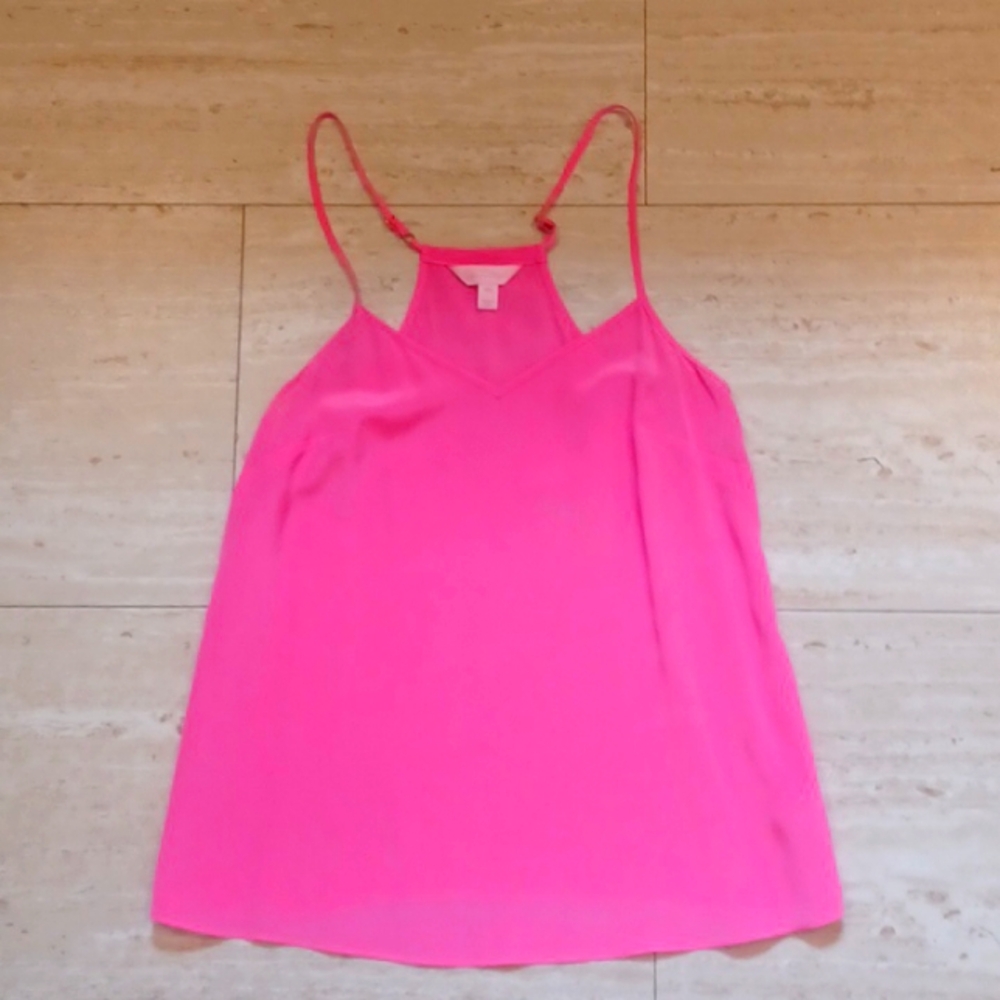Lilly Pulitzer 100% Silk Pink Tank Blouse